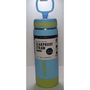 Takeya Leakproof Straw Water Bottle 18 Oz 530 mL Sky Glow Insulated